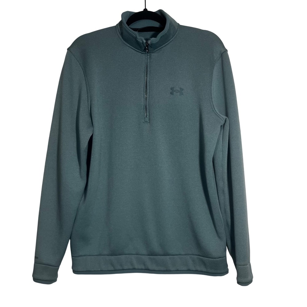 Under Armour‎ Golf Pullover Mens Teal Excellent ColdGear 1/4 Zip Size M